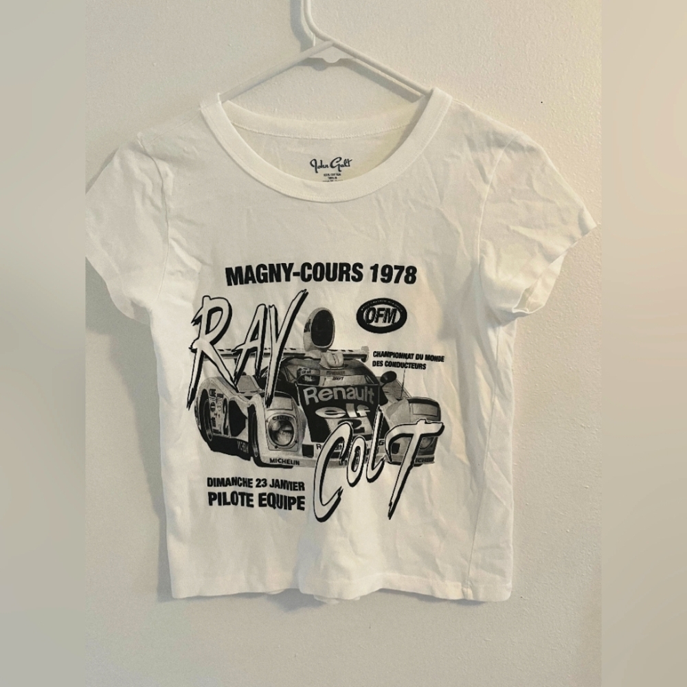 John Galt/Brandy Melville Ray Colt Race Car baby tee